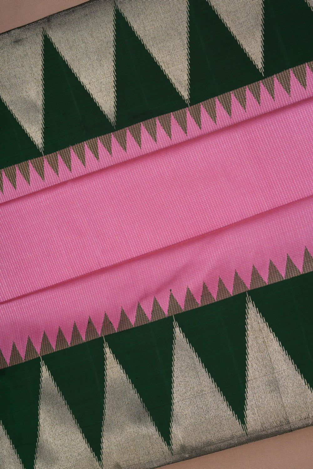 Image of Arani Silk Lotus Pink Saree